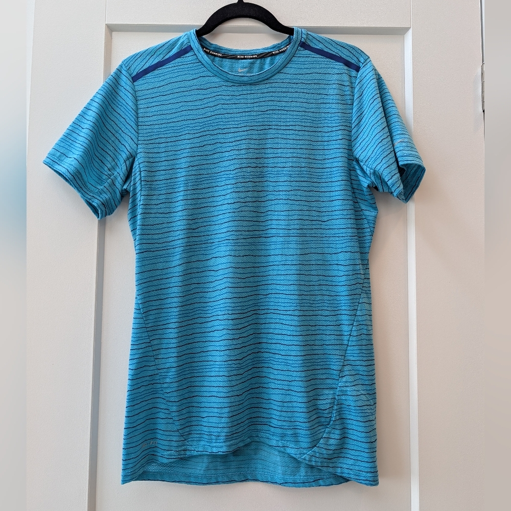 NIKE MEN'S DRI-FIT COOL TAILWIND STRIPE TRAINING TOP SZ Small